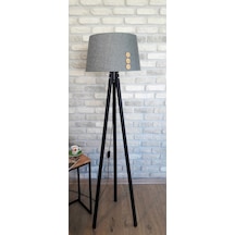 Lambada Düğme Aksesuarlı,3 Ayaklı Lambader,Aydınlatma,Abajur(232631902)