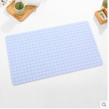 Ranyeek Banyo Düş Yastığı, Anti Kayma, Masajlı, 40x70 Cm, Hafif Mavi Kare Desenli, Duş/wc Kullanıma Uygun, Dayanıklı Ve Temizlenmesi Kolay Diğer