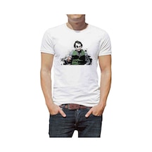 Joker Baskılı Beyaz Erkek Tshirt (534755709)