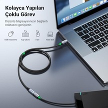 Gen2 100 W Thunderbolt 3 Type-c To Type-c Örgülü Uzatma Kablosu 50 Cm