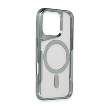 Apple Uyumlu   iPhone 16 Pro Max Kılıf Boyi Magsafe Silikon Kapak - Lacivert