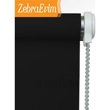 Etek Dilim Hediyeli Siyah Stor Perde