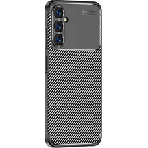Adige Samsung Galaxy Uyumlu A05s Kılıf Negro Karbon Desen Silikon