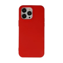 Apple Uyumlu iPhone 14 Pro Uyumlu Kılıf Nano İçi Kadife Silikon - Kırmızı