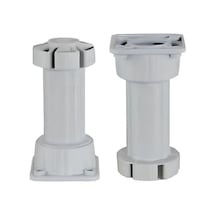 Ayarlı Baza Ayağı 10-15 Cm Plastik Ayarlanabilir Mutfak Dolap Baza Yatak Ayağı 6 Adet Çoklu Renk