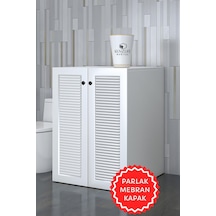Kenzlife Membran Çamaşır Makinesi Dolabı Kapaklı Tatyana Byzbyz 90 70 60 Mebran Kapak Mdf Gövde Banyo Ofis Kapaklı Arkalıksız Beyaz