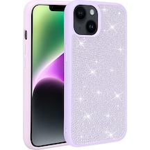 Apple Uyumlu iPhone 14 Plus Parlak Taşlı Tasarım Zore Ston Kapak