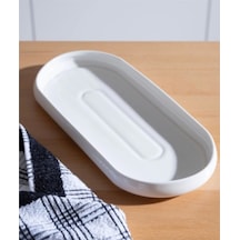 Acar Sct21.0246 Bianco Porselen Oval Tabak 32 Cm