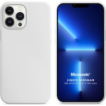 Microsonic Apple Uyumlu iPhone 13 Pro Max Kılıf Liquid Lansman Silikon