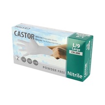 Castor Cn-200 Pudrasız Muayene Eldiveni Beyaz-l