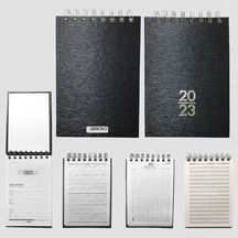 2023 Bloknot Günlük Ajanda 12x17 Siyah