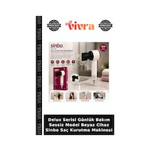 Delux Serisi Günlük Bakım Sessiz Model Beyaz Cihaz Sinbo Saç Kurutma Makinesi