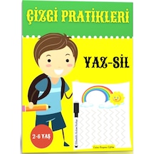 Okul Öncesi Çizgi Pratikleri Yaz-sil Kitabı