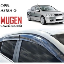 Opel Astra G 1998-2004 Uyumlu Mugen Cam Rüzgarlığı Seti Piano Black 4'lü İthal (00) (ŞüsCarOto Aksesuar)