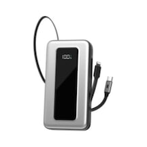 S-link Ip-g20m 20000mah Pd65w Makaralı Siyah Lcd Taşınabilir Pil Şarj Cihazı Powerbank
