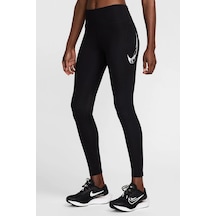 Nike Fast Dri Fit Mid Rise 7/8 Length Leggings With Pockets Kadın 3 Cepli Antrenman Taytı Siyah Fv6682-010