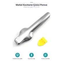 Profesyonel Metal Kestane Çizici Pense Gümüş
