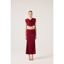 Holly Lolly Pelerinli Askılı Büstiyerli Ve Uzun Etekli 3lü Yulia Takım Bordo Holly Lolly Pelerinli Askılı Büstiyerli Ve Uzun Etekli 3lü Yulia Takım Bordo