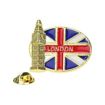 Dünyaca Ünlü Bina Broşu Kalp Şekli Bayrağı Hatıra Anı Çinko Mp276-14 Mp276-14 Çok Renkli