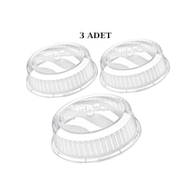 3 Adet Mikrodalga Kapağı 26 Cm. Mikro Dalga Kapak Plastik Beyaz Diğer