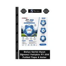 Delux Serisi Oyun Öğrenci Yetişkin Ft-350 Futbol Topu 4 Astar Çok Renkli