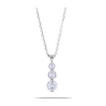 Tria Pırlanta Model Rodyumlu Gümüş Kolye 7282 510027603