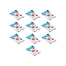 Arma Baskılı Mini Blok Poşet Torba - No : 1 - 22x35 Cm. - Beyaz - 100 Adetlik 10 Paket