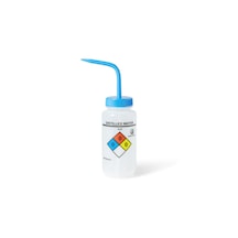 Piset 500 Ml - Ldpe Yıkama Şişesi - Distile Su Piseti - Yüzey Baskılı - Mavi Kapaklı - Geniş Boyunlu