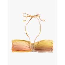 Koton Boyundan Bağlamalı Straplez Bikini Üstü Pembe Desenli 5sak10030mm Pembe Desenli
