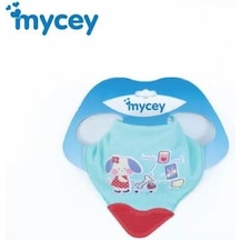 Mycey Diş Kaşıyıcılı Fular Önlük - Köpek Sepeti Mavi