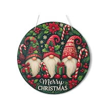 Yılbaşı Cüceleri Kapı Ve Duvar Süsü Merry Christmas 1