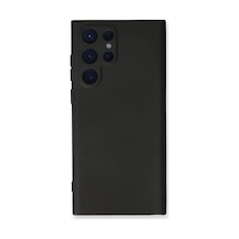 Samsung Uyumlu Galaxy S23 Ultra Uyumlu Kılıf Nano İçi Kadife Silikon - Siyah