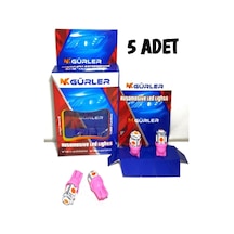 T10 Led 12V Pembe Renk 5 Ledli Park Plaka Tavan Led Ampül 5 Adet