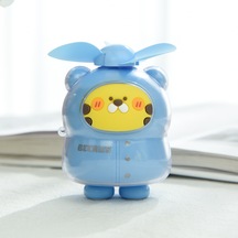 Aurora Karikatür Sevimli El Tipi Mini Fan Usb Şarjocuk Taşın Değil Fan Mavi