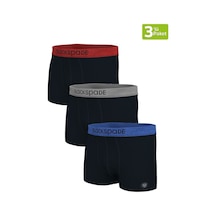 Blackspade Erkek Boxer 3Lü Paket Modern Basics 9471 - Siyah Siyah Siyah