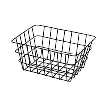 Banyo Sepeti "viana" Mat Siyah, Mat Yüzeyli Saklama Sepeti, Açık Telli Tasarım, Kozmetik Vb. Eşyalarınızı Tutar. Ulaşılabilir, Metalden Yapılmış, 18x25x12 Cm 000 Açık Krem
