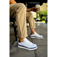 Tekyer Online Mn979 - Santoni Gbt Spor Erkek Ayakkabı Beyaz/mavı 14970042