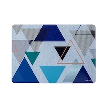 Macbook Pro 13 Geometrik Desenli Kılıf A1706 A1708 A1989 A2159 A2251 A2289 A2338 M1 M2 Uyumlu Baskılı Kristal Sert Kılıf Koruyucu Kapak Lacivert Mavi