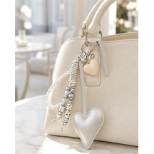 Temu Gri Kal Love Charm Telefon Ve Çanta Süsü, Sevimli Anahtarlık Aksesuarı