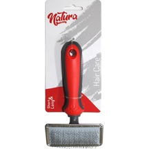 Natura Kedi Köpek İnce Uç Toplu Metal Çerçeve Fırça Medium