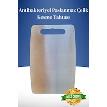 Erya Home Yüksek Kalite Paslanmaz Çelik Antibakteriyel Kesme Tahtası 20 x 30