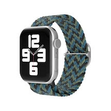 Newface Apple Watch 38mm Star Kordon - Zigzag Mavi-yeşil Açık Mor