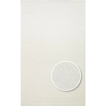 Hoom Rugs Helsinki Plain White Polyester Modern İskandinav Halı Beyaz