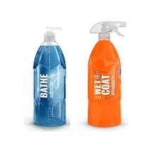 Gyeon 1lt Bathe Şampuan + 1lt Wet Coat Hızlı Cila 2 Li Bakım Seti