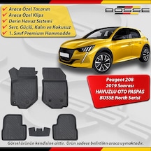 Peugeot 208 Paspas Araca Özel 2019 2025 Derin Havuzlu Bosse North Serisi