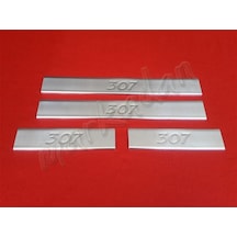 Markadan Peugeot 307 Krom Kapı Eşiği 2001-2008 4 Parça  Paslanmaz