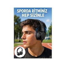 Katlanabilir Tasarımlı Taşınabilir Kablosuz Müzik Kulaklığı Yeni Nesil Sarı