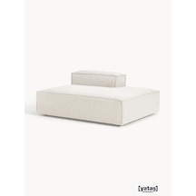 Most Mollis Sağ Pro Köşe Modül 01 Beyaz Lüks Bukle Kumaş Yumuşak