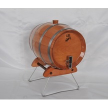 Masifart Kızıl Gürgen Yatay Şarap Fıçısı 5 Litre