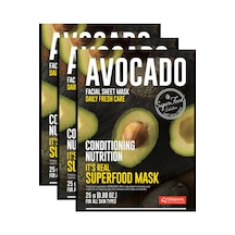 Dermal It's Real Super Gıda Maskesi Avokado 25Gr 3'Lü Set